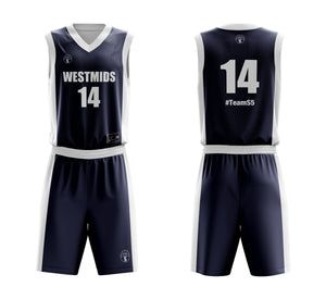 STARTING 5 Sublimated Reversible Basketball Kit - Example 7