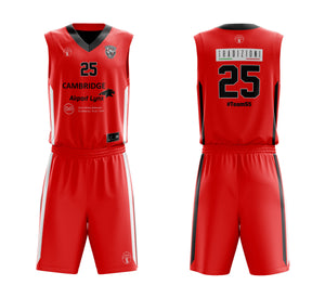STARTING 5 Sublimated Reversible Vest & Single-Sided Shorts Example 1