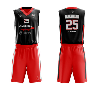 STARTING 5 Sublimated Reversible Vest & Single-Sided Shorts Example 1