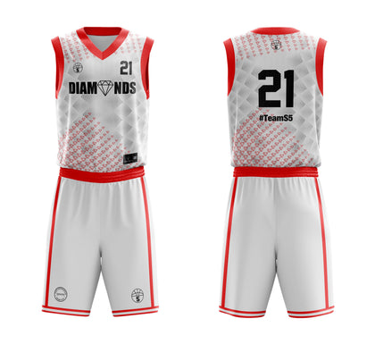 STARTING 5 Sublimated Basketball Kit Single-Sided Example 2