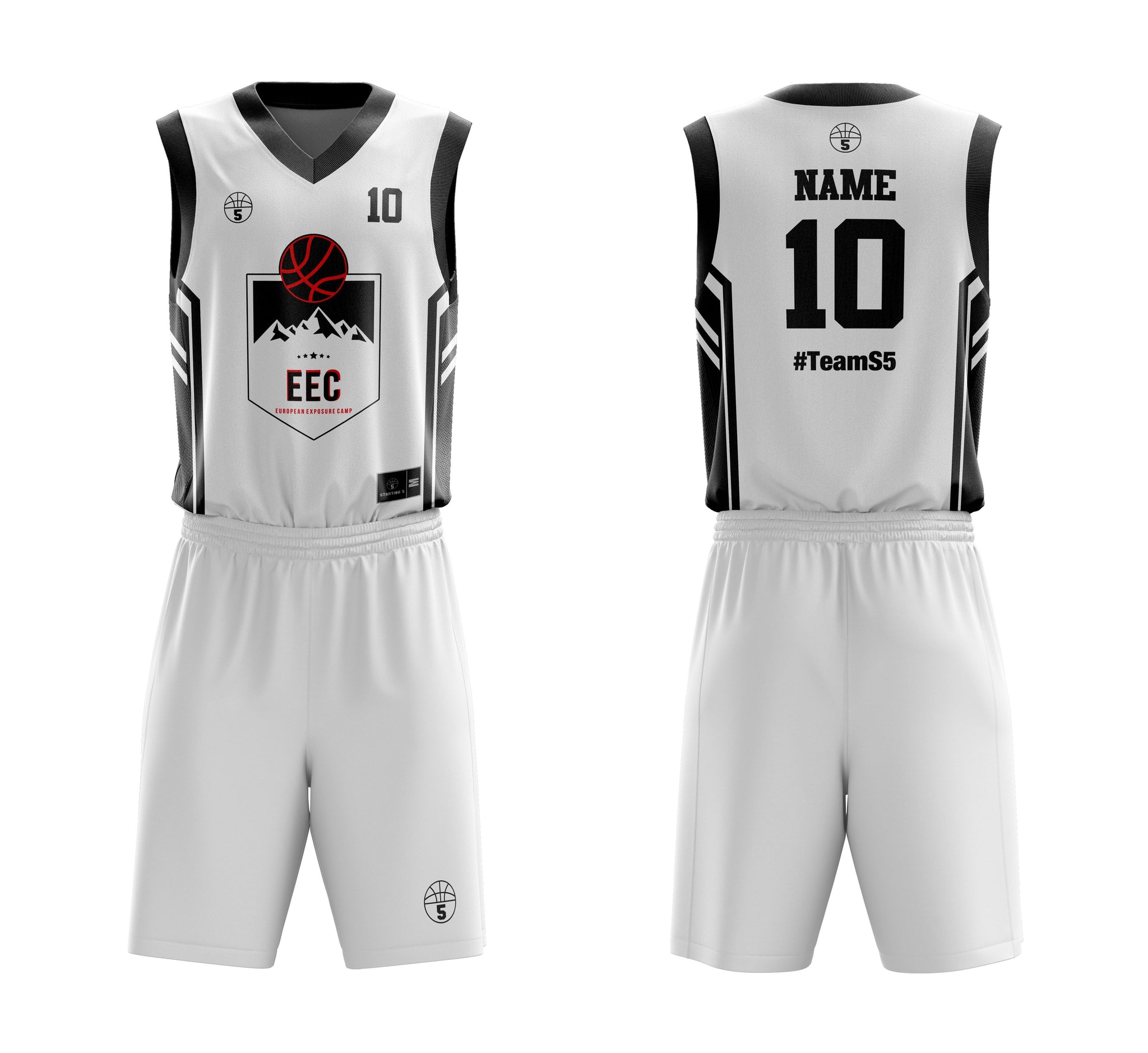 STARTING 5 Sublimated Reversible Kit Example 1