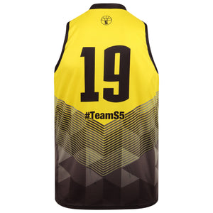 STARTING 5 Sublimated Basketball Kit Single-Sided Example 6 - £456.00 with #Tag