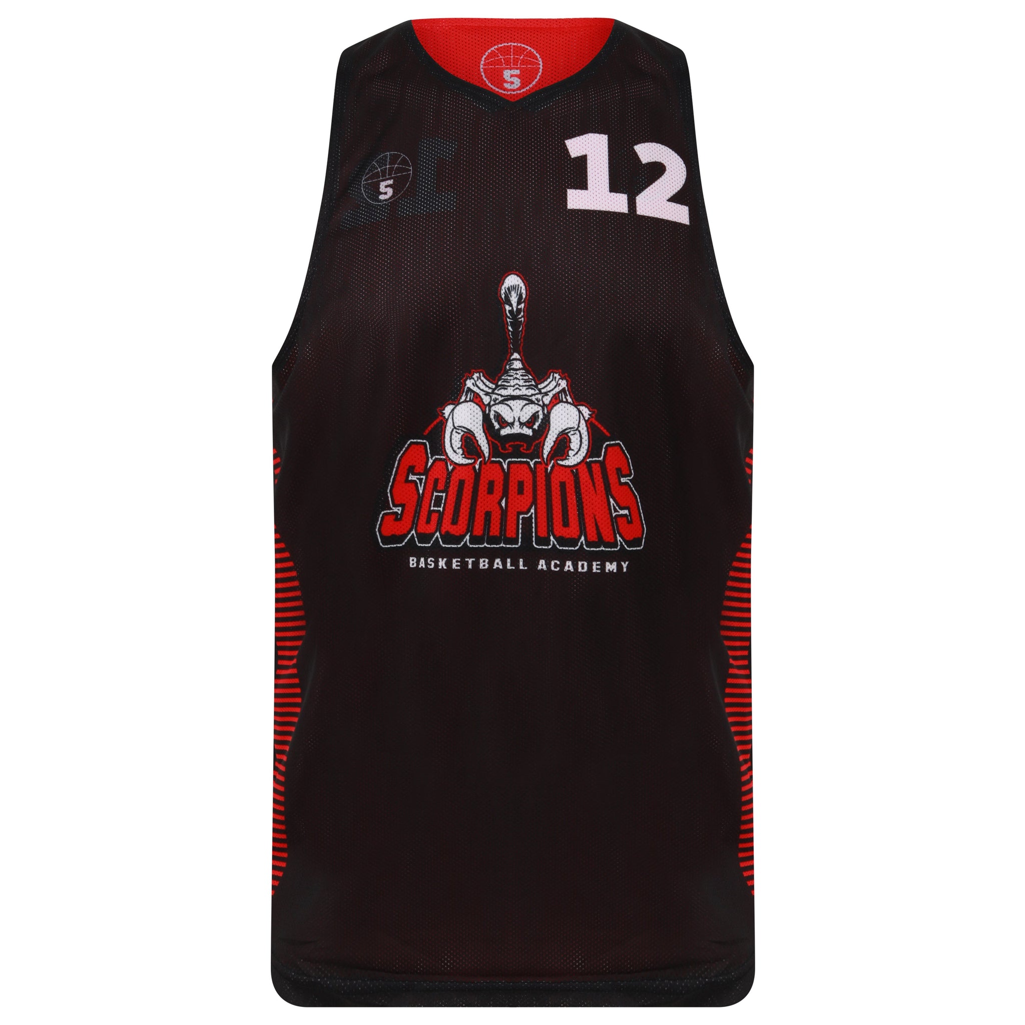 STARTING 5 Sublimated Mesh Basketball Reversible Training Vest - You design it! (Min order 25) - Example 2
