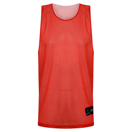 STARTING 5 Manhattan Lightweight Reversible Basketball Training Vest Red/White