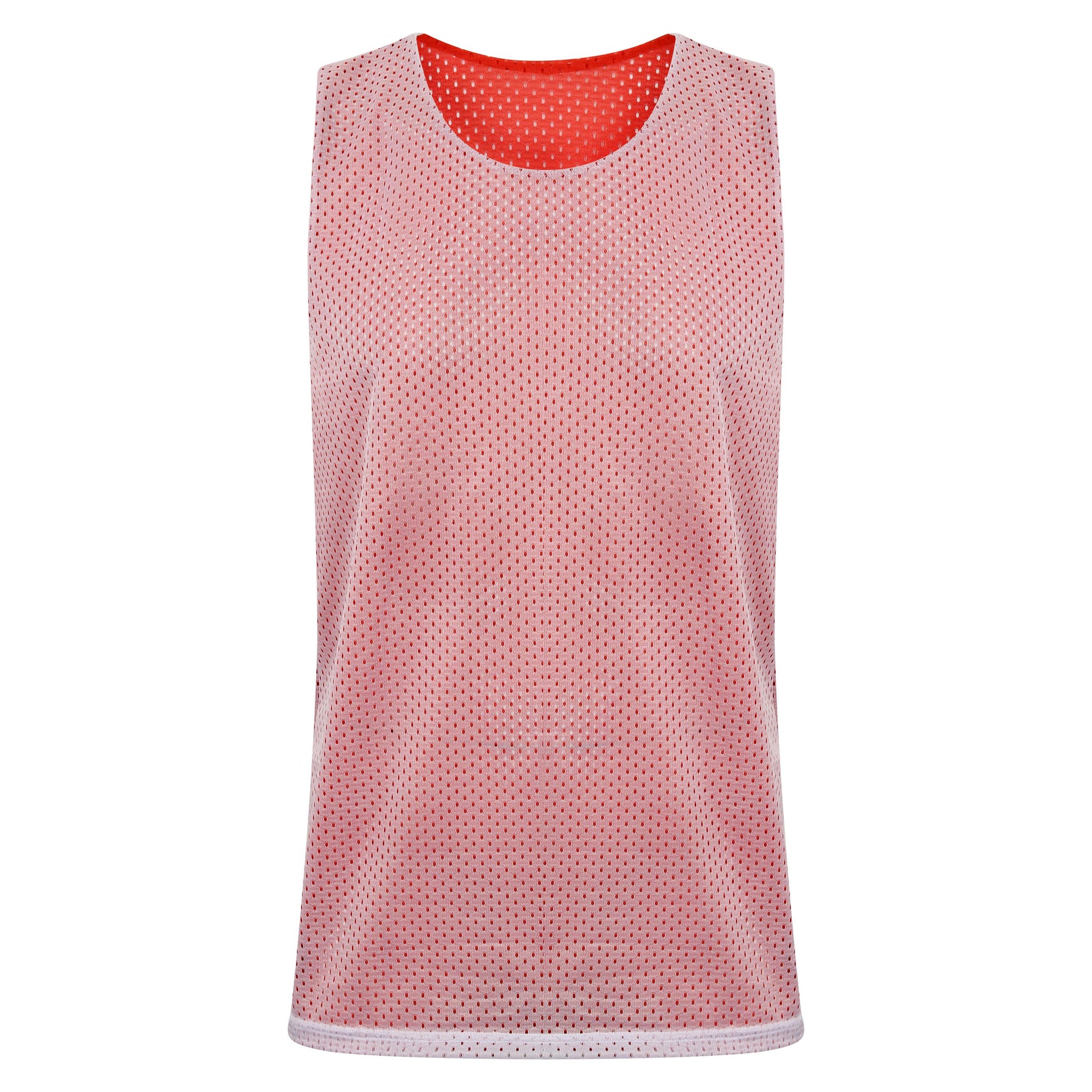 STARTING 5 Manhattan Lightweight Reversible Basketball Training Vest Red/White