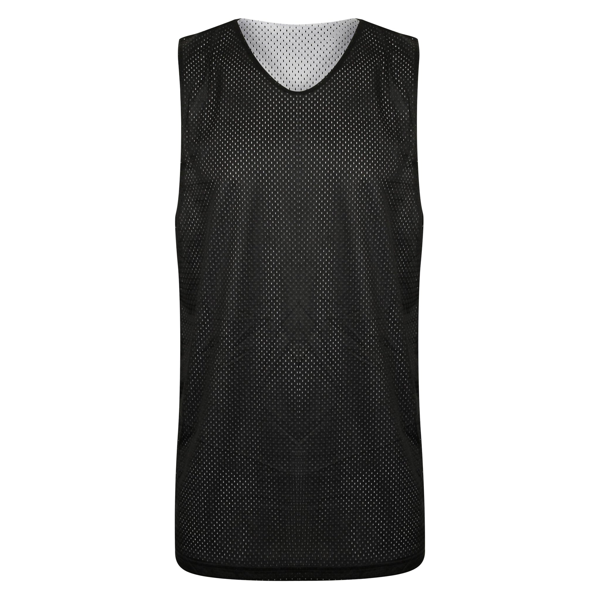 STARTING 5 Manhattan Lightweight Reversible Basketball Training Vest Black/White