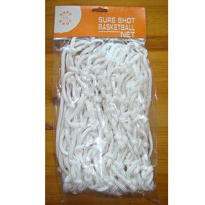 Basketball Net Heavy Duty White Nylon Pack of 2